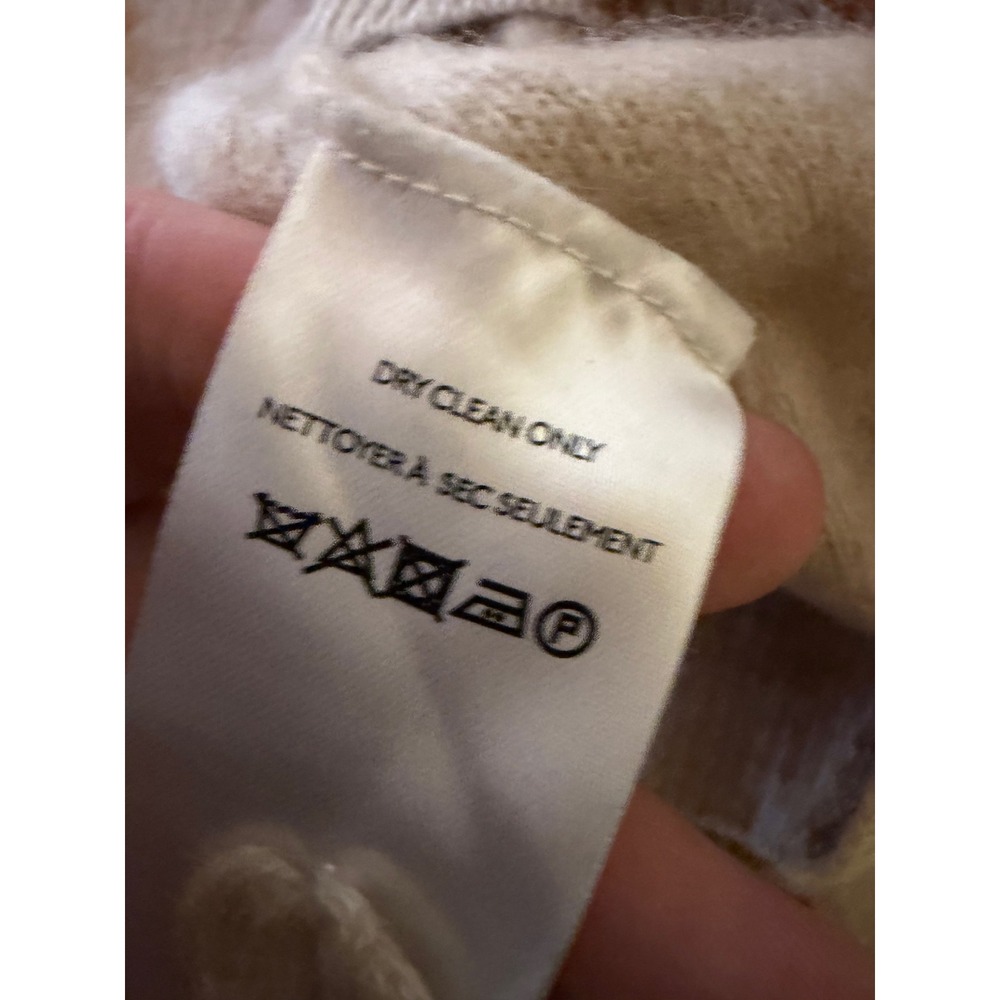 Anthropologie Pilcro The Alani Cashmere Mock Neck Sweater Women Large Metallic - Picture 10 of 13